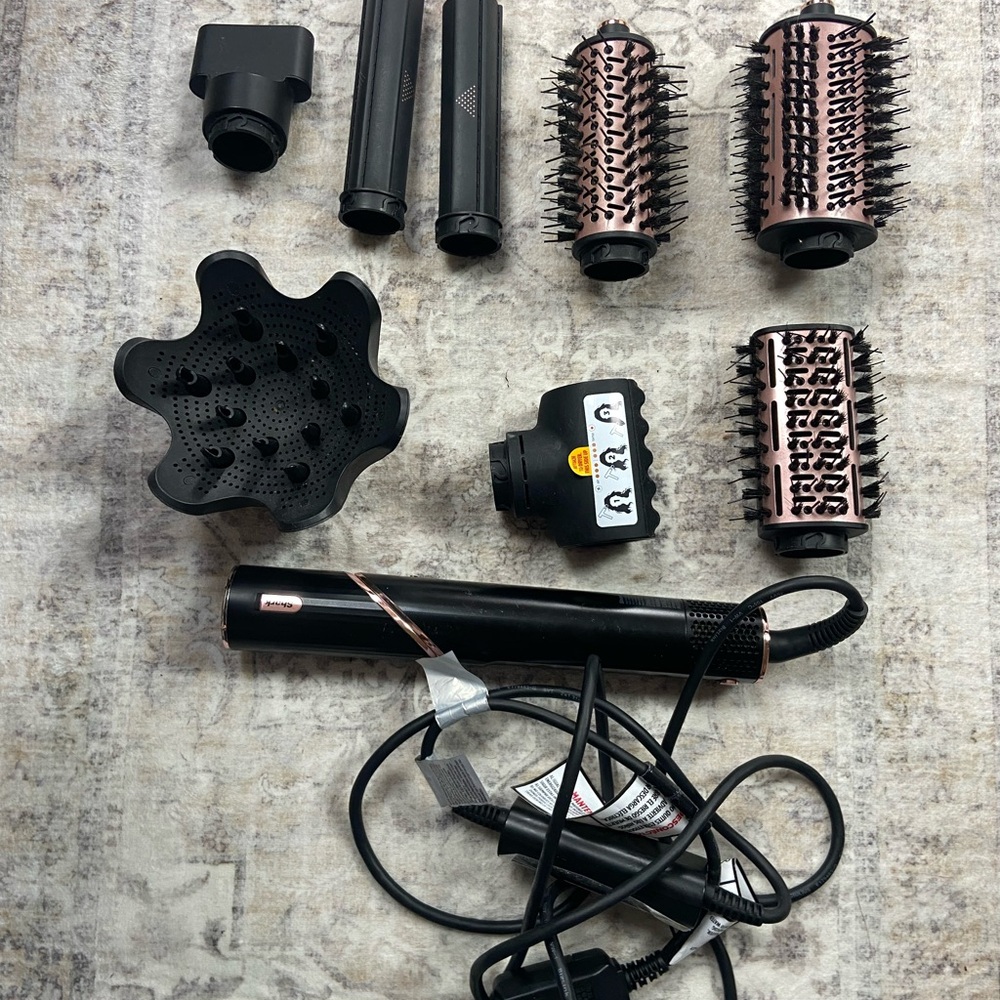 Shark Styler- Black and Rose Gold Hair Styling Tool Set